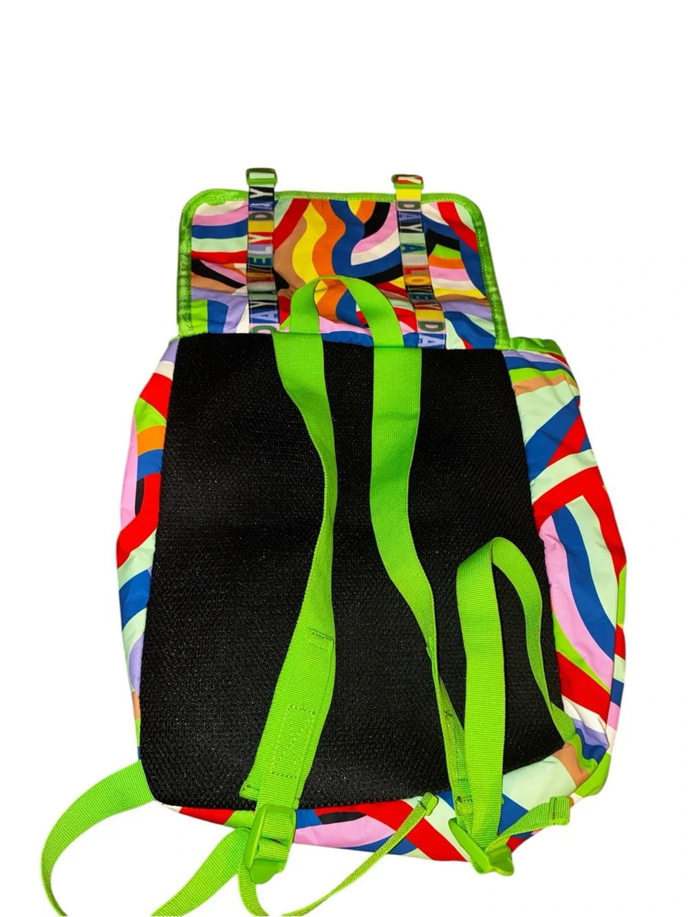H&M Lakwena children's backpack featuring a vibrant, multicolored 